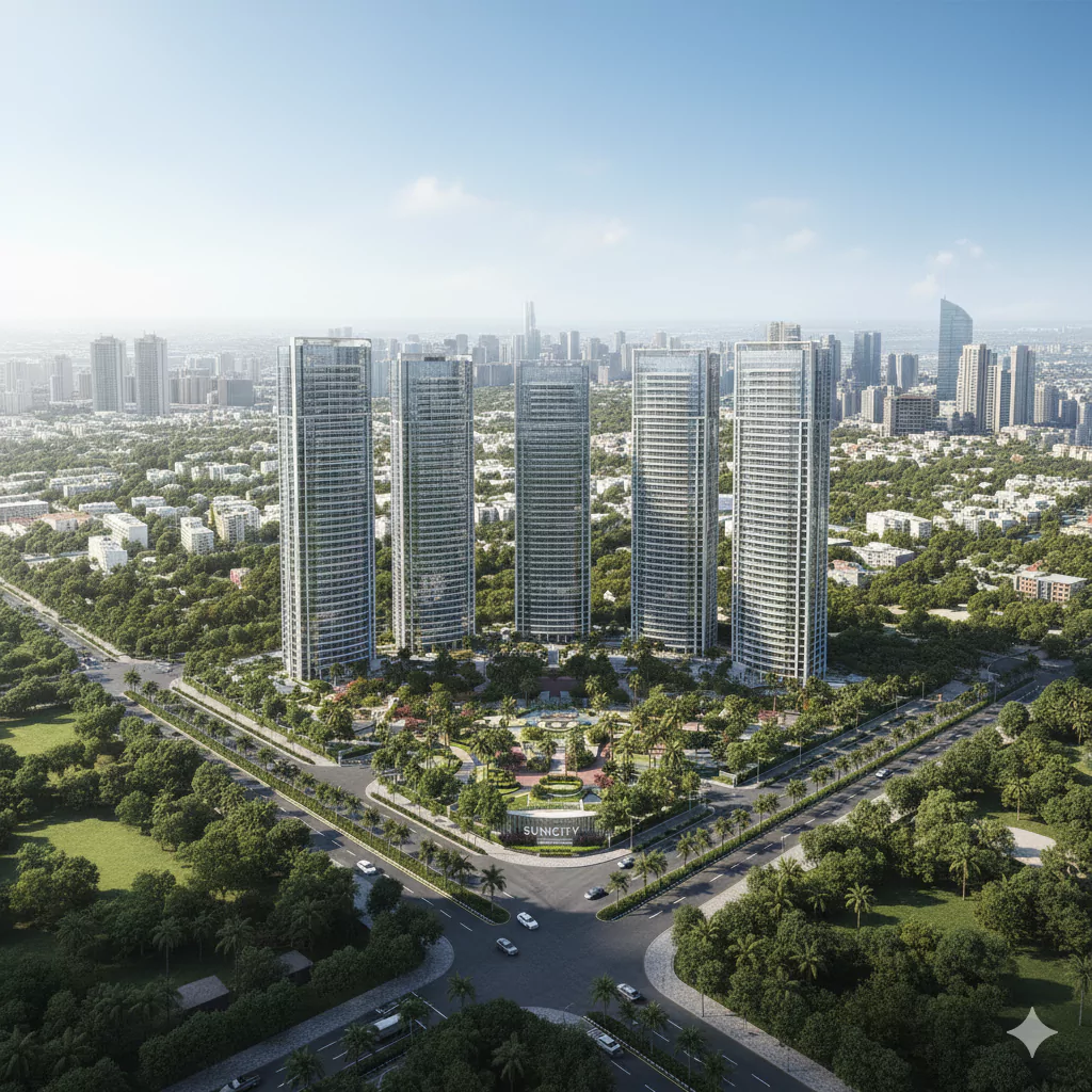 Suncity Monarch Sector 78 Gurgaon - Luxury Apartment Layout & Size Preview